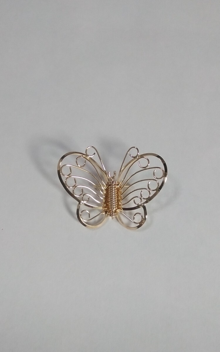 K18YGデザインブローチ!「蝶」。拍卖
