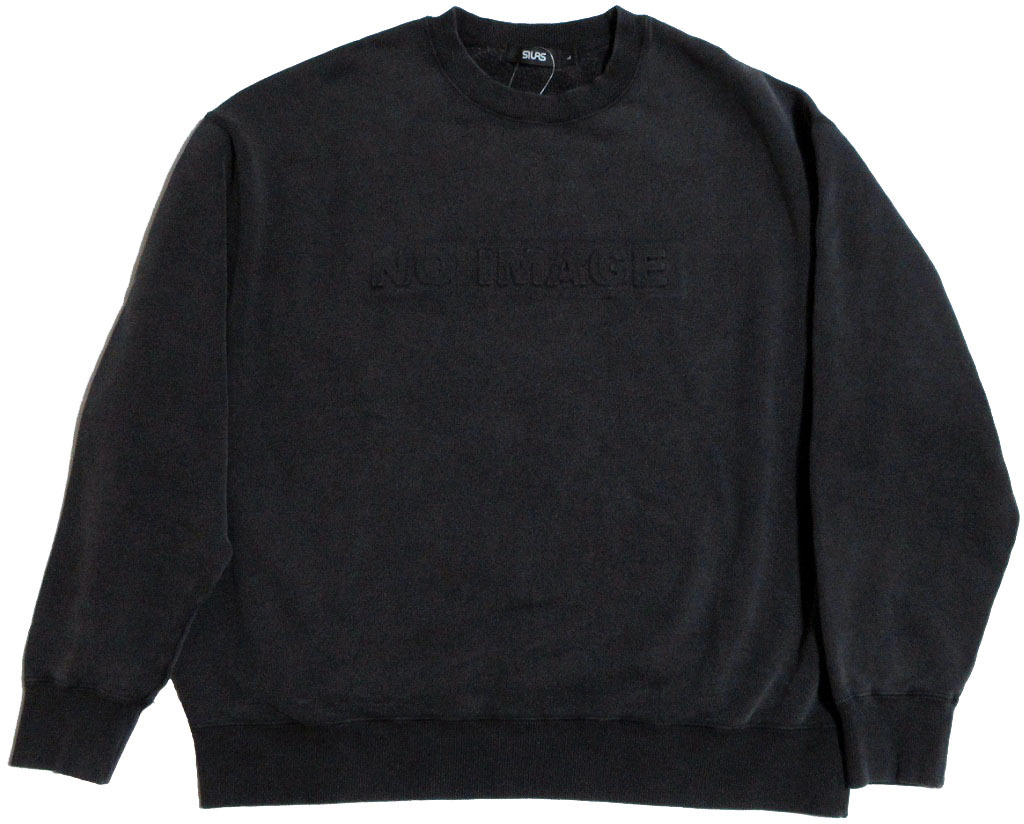 SILAS GARMENT DYED WIDE スウェット Lサイズ ブラック 染め ヴィンテージライク 110234012003 (サイラス) トレーナー拍卖