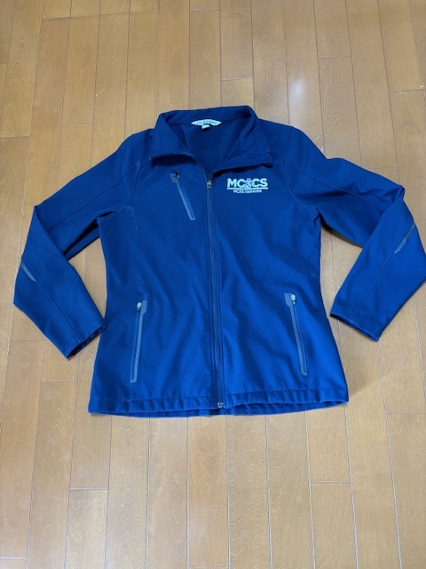 MCAS IWAKUNI 軍放出 刺繍入りフリース・ジャケット (レディース Mサイズ)紺色拍卖