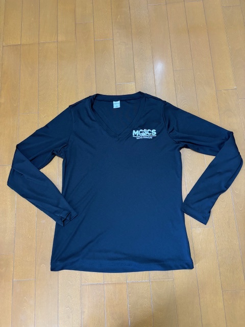 MCAS IWAKUNI 軍放出 刺繍入り ヒートテック風シャツ (レディース Mサイズ) 黒色拍卖