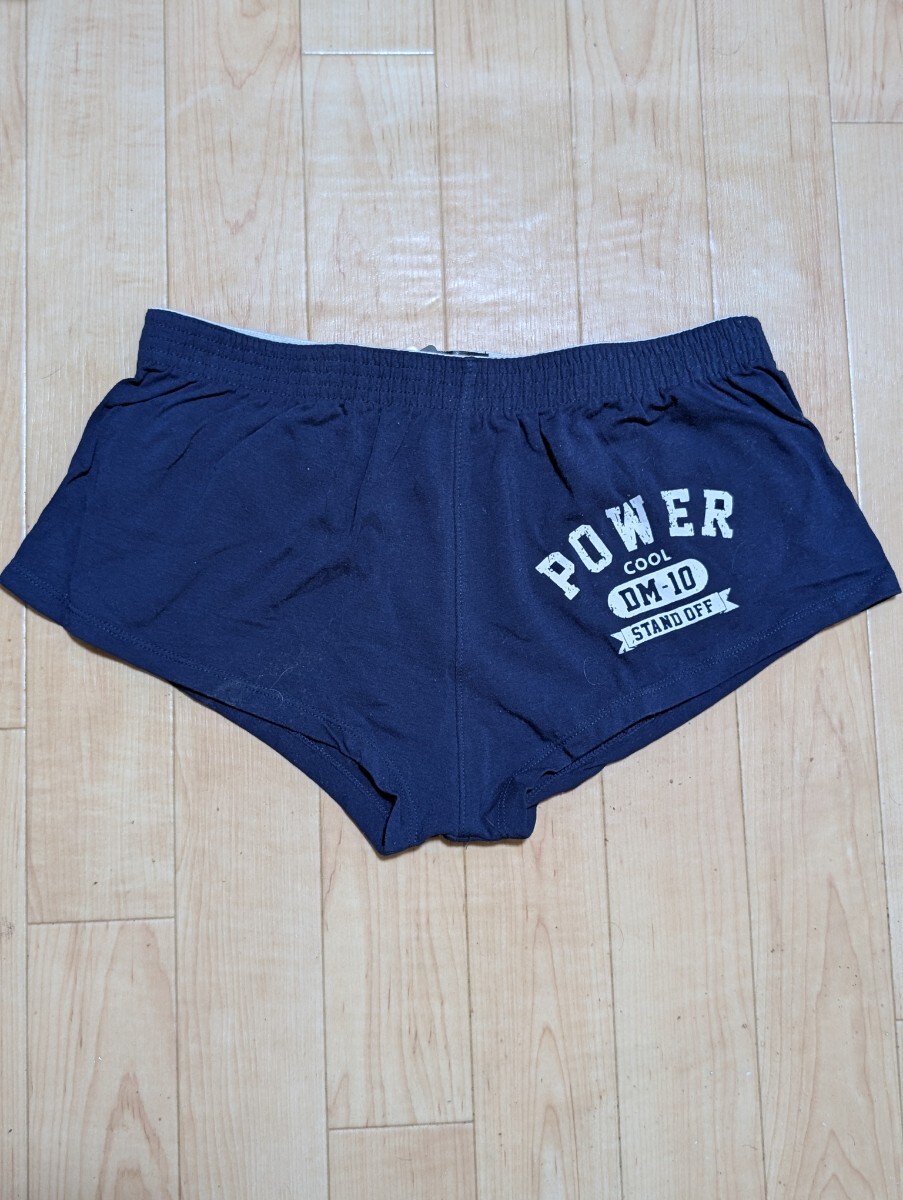 【送料無料】ニットトランクス Lサイズ ネイビー ショートパンツ 部屋着拍卖