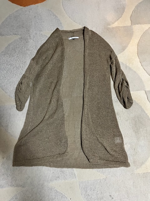 美品ENCHANTEMENT...?アンシャントマンコットンロングカーディガンF拍卖