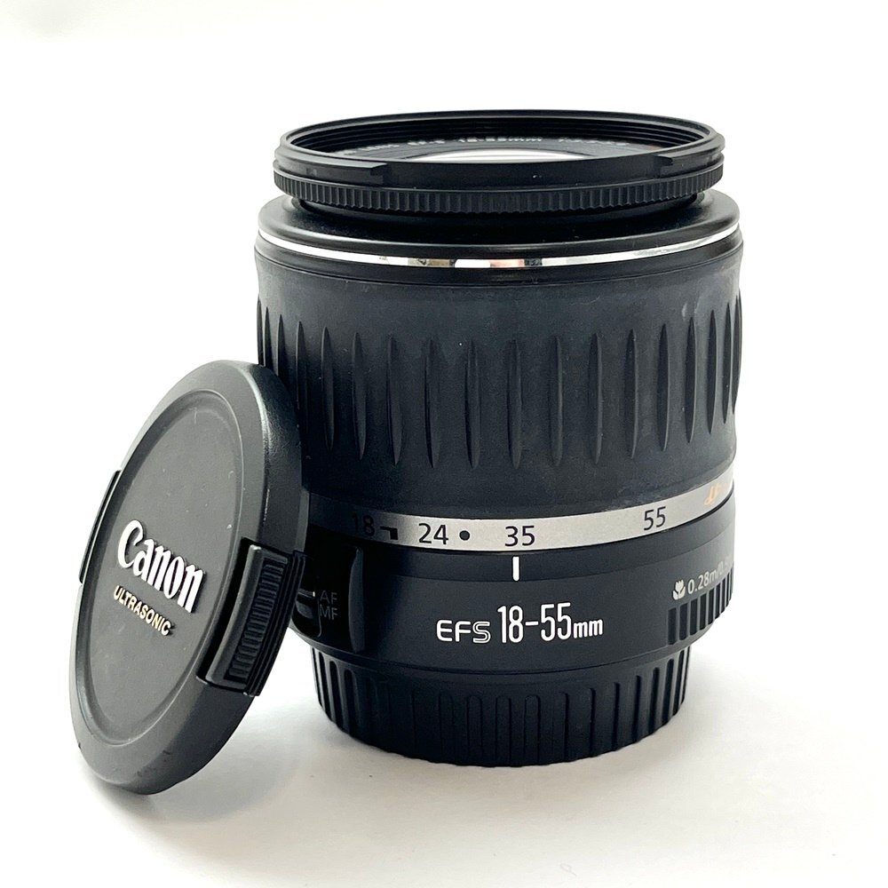 A) 【ジャンク扱い】 Canon キャノン ZOOM LENS EF-S 18-55mm 1:3.5-5.6 USM カメラ レンズ 動作未確認 中古 USED 現状渡し拍卖