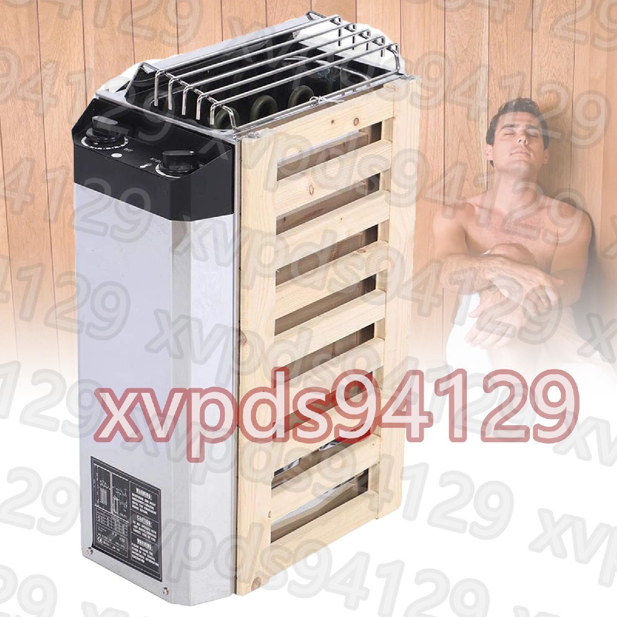 サウナストーブ、家庭用サウナ、3kw ステンレス鋼ドライスチームストーブ、電気ヒーター付き、内部コントローラー付き拍卖