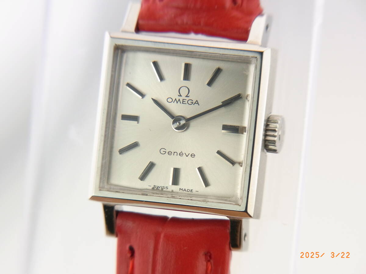 OH/ポリッシュ済)Omega オメガ ジュネーブ 手巻き レディース 511.0452 美品 稼働 Cal1070 拍卖