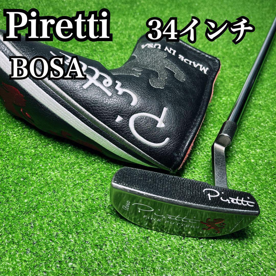 C1004 Piretti ピレッティ BOSA ブラックオニキス 34インチ  パター 右利き メンズ 匿名配送 送料無料拍卖