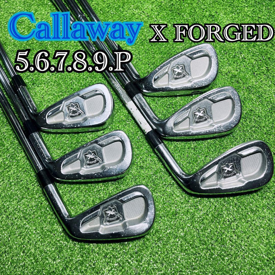 C594 Callaway キャロウェイ X FORGED アイアン セット 6本 5.6.7.8.9.P ゴルフ メンズ 右利き 匿名配送 送料無料拍卖