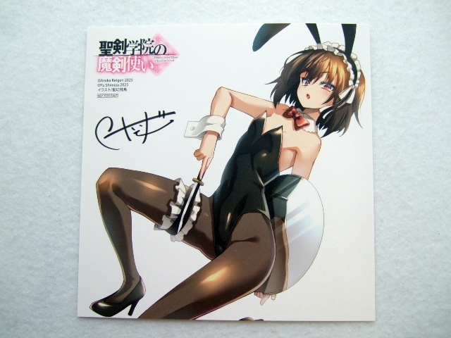 ゲーマーズ 限定 聖剣学院の魔剣使い 10巻 描き下ろし ミニ色紙 250327 特典 gamers 非売品 イラストカード ポストカード 蛍幻飛鳥拍卖