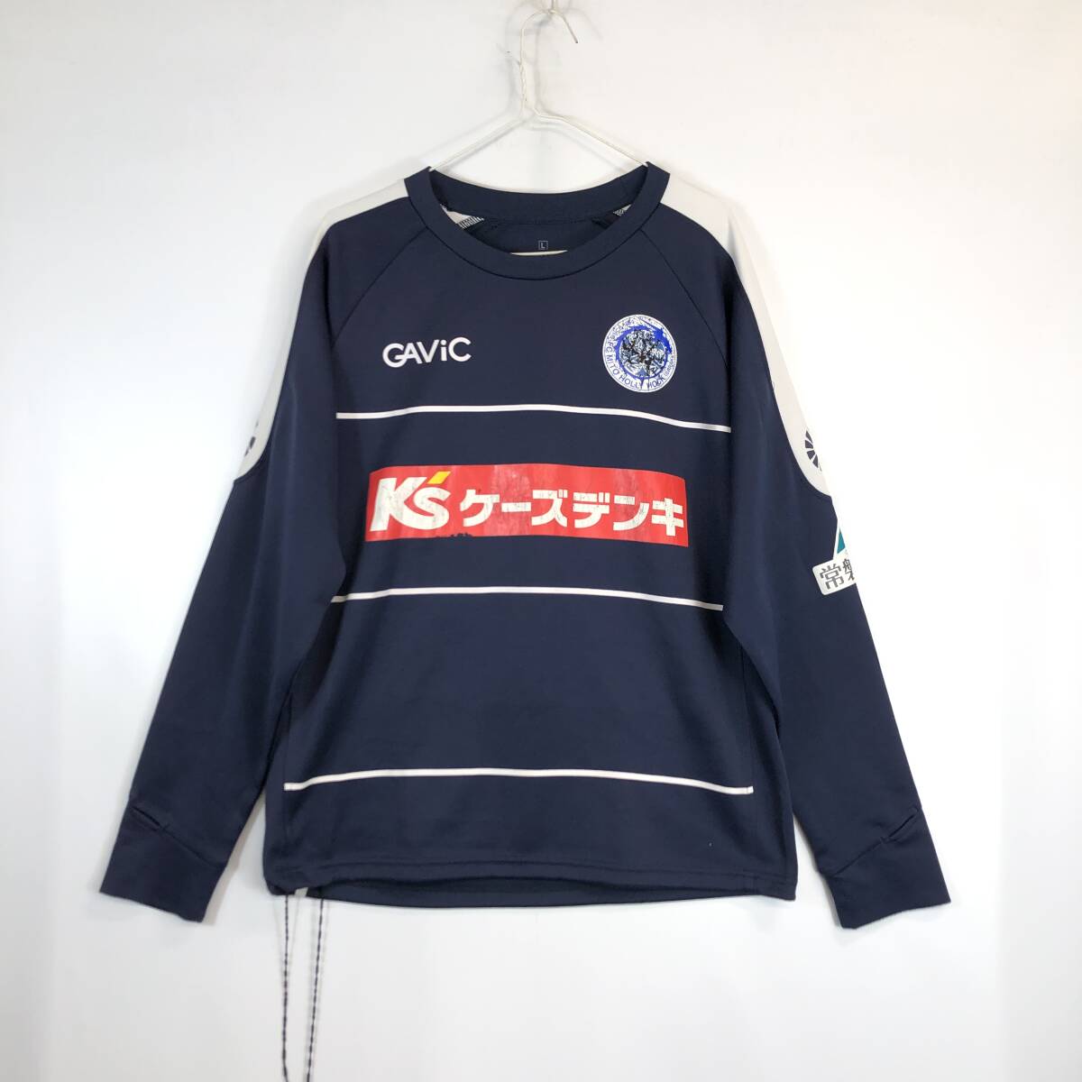 支給品 GAViC ガビック 水戸ホーリーホック 長袖プラクティスシャツ 厚手生地 Lサイズ GA0115拍卖