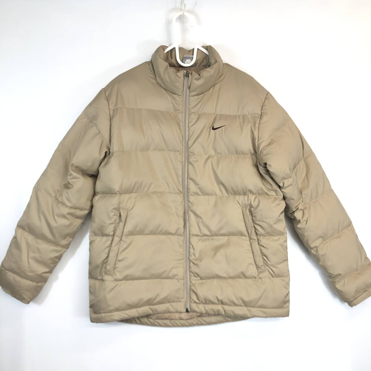 00s NIKE ナイキ ダウンジャケット ベージュ系 メンズ Mサイズ 253890拍卖