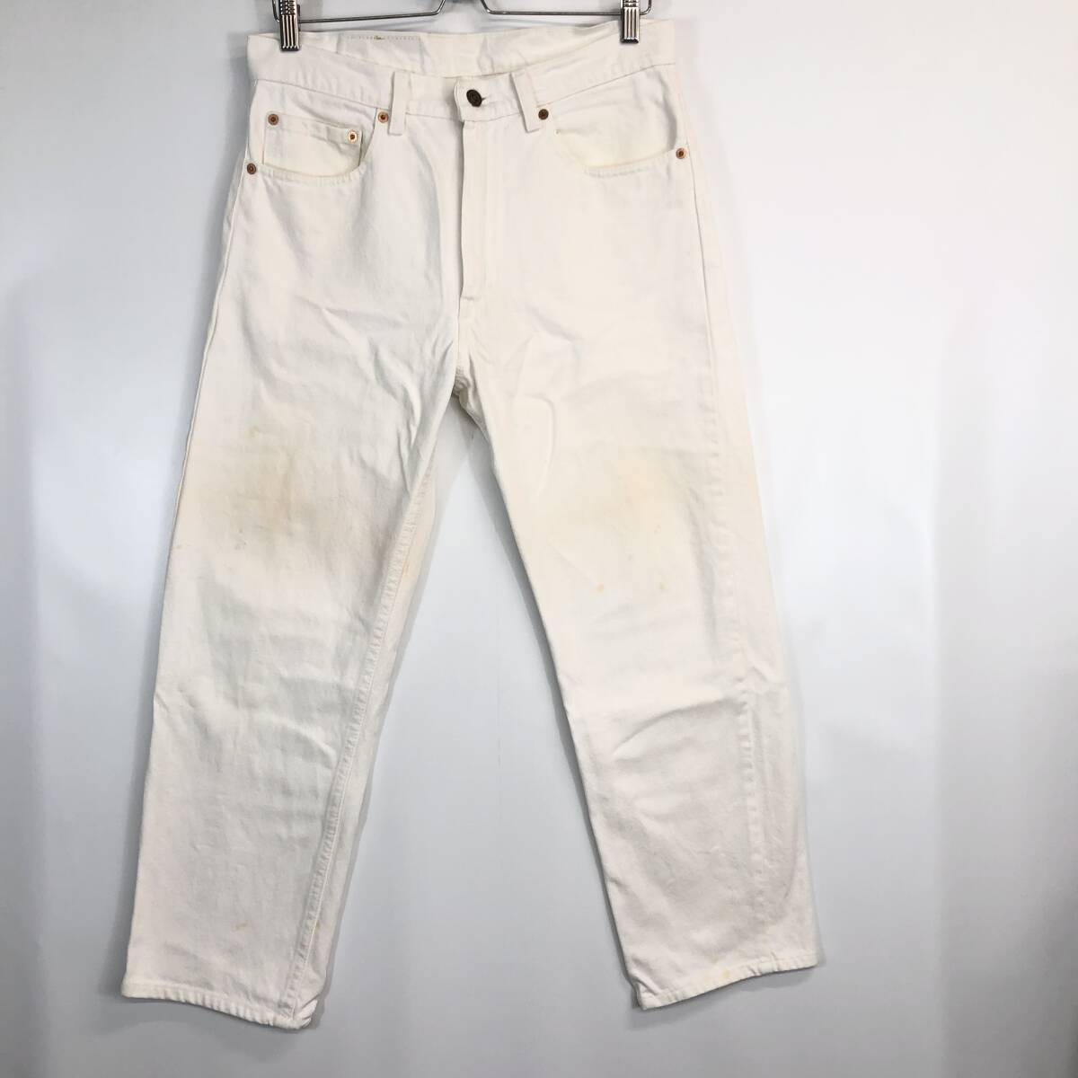 80s USA製 リーバイス 505 カラーデニムパンツ ホワイト W33 505-0251 88年 532刻印拍卖