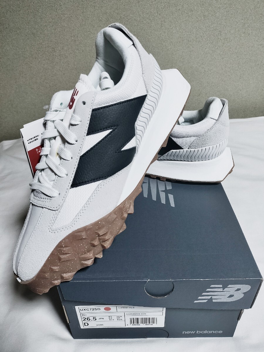 【新品未使用】New balance(ニューバランス) UXC72SD D 26.5cm ホワイトブラック拍卖