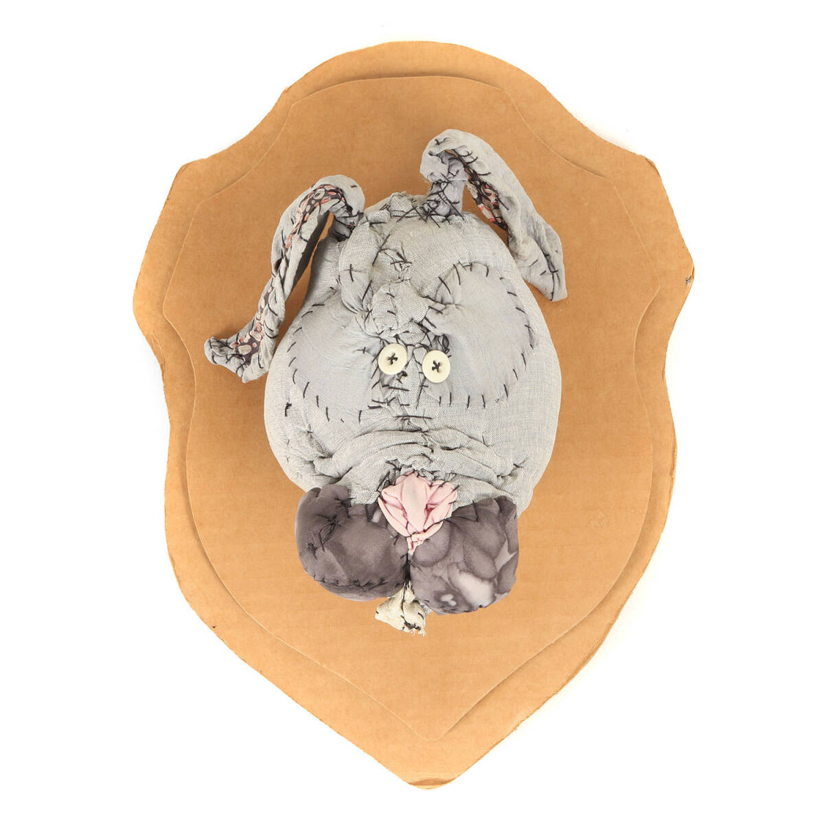 【美品】Anne Valerie Dupond アンヴァレリーデュポン 2005年製 ウサギ 壁掛け オブジェ / グレー系 / インテリア 雑貨 小物 アイテム拍卖