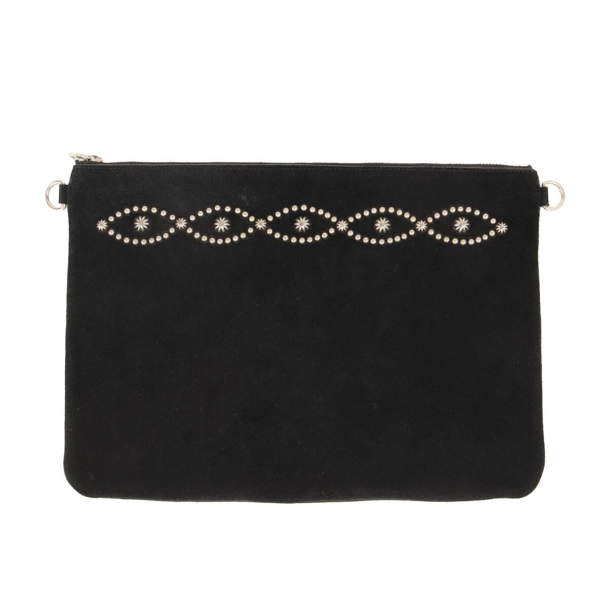 HTC エイチティーシー STANDARD CALIFORNIA別注 アンブレラコンチョ スウェード クラッチバッグ / ブラック 黒 / ブランド / コラボ 別注拍卖