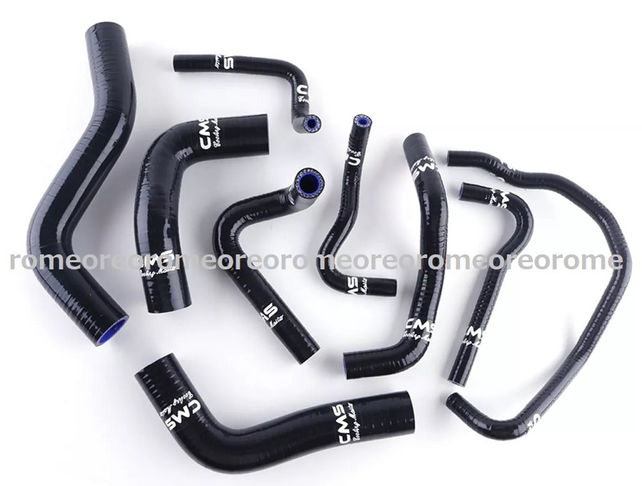 特価 マツダ NA ロードスター NA6CE B6ZE 1989-1998 シリコン ラジエターホース クーラントホース 3プライ ブラック 9本セット拍卖
