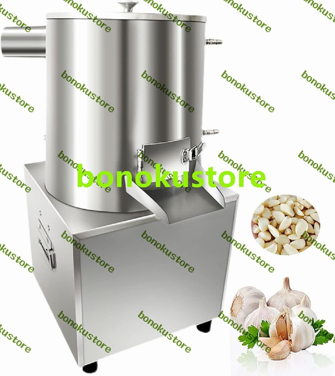 空気圧ニンニク皮むき機 ネットバッグ付き業務用ニンニク皮むき機 出力50KG/H レストラン バーベキュー用自動ステンレス鋼ニンニクスト拍卖