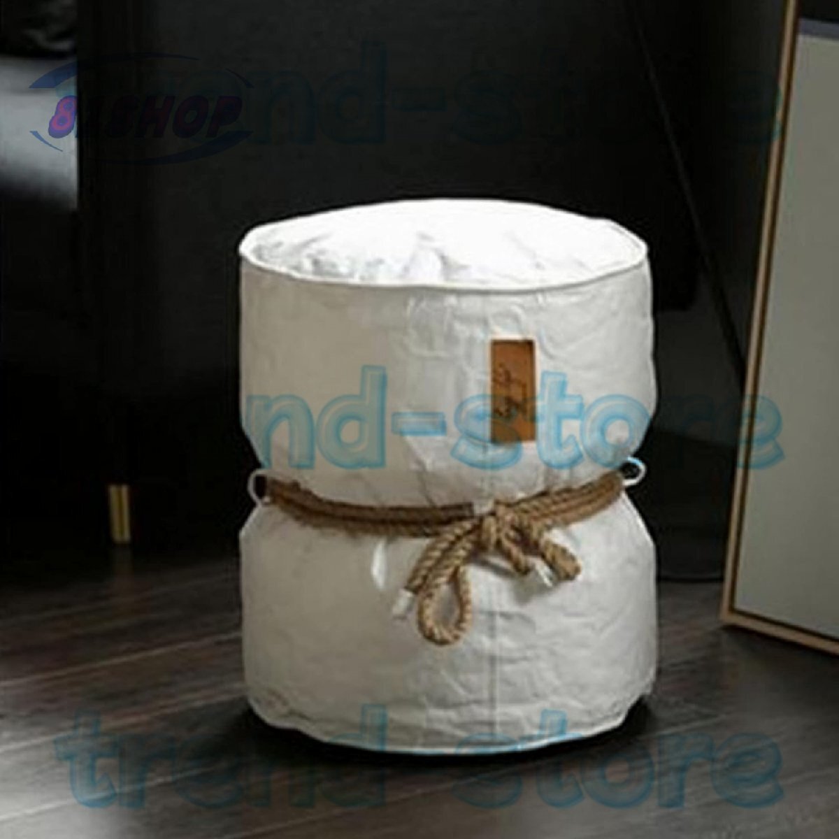 スツール クラフト紙 円柱スツール 腰掛け椅子 ローソファ まるイス チェア 丸 椅子 白い色拍卖