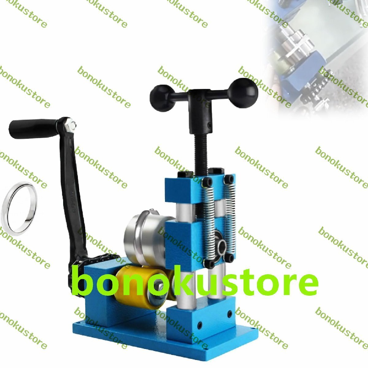 手動ジュエリーリングベンダー DIYジュエリーローリングミル工作機械 ハンドクランクリングブレスレットプレス リング ブレスレット拍卖