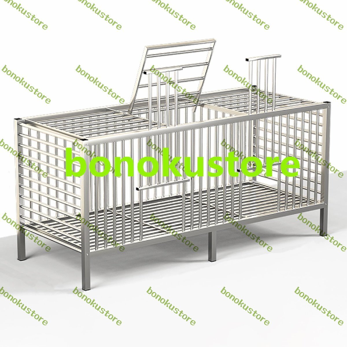 金属製鶏小屋、天窓付き耐候性鶏小屋、屋外農場の小動物、ウサギ、アヒル用のモルモットケージ(150*60*70CM)拍卖