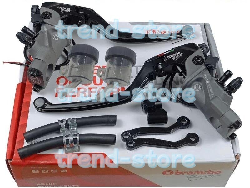 オートバイ 鍛造アルミミラークランプ ラジアル油圧ブレーキマスターシリンダーケーブル クラッチブレーキレバー拍卖