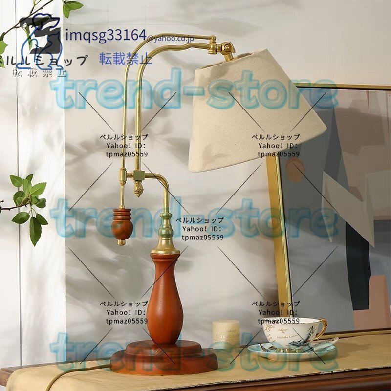 ヨーロピアンスタイルテーブルランプ 寝室用ランプ ベッドサイドランプ レトロ風 しゃれ アンティーク 照明拍卖