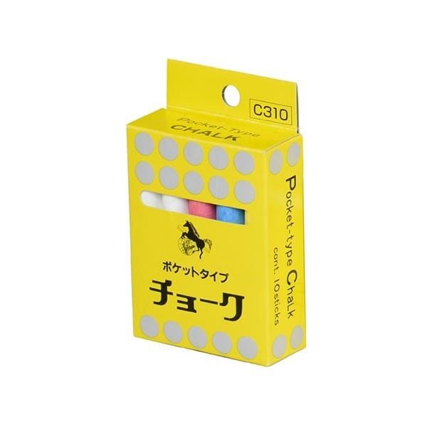 馬印 ポケット チョーク 10本入り4色 C310 Pocket-Type CHALK JAN 4965719502008 うまじるし文房具・オフィス拍卖
