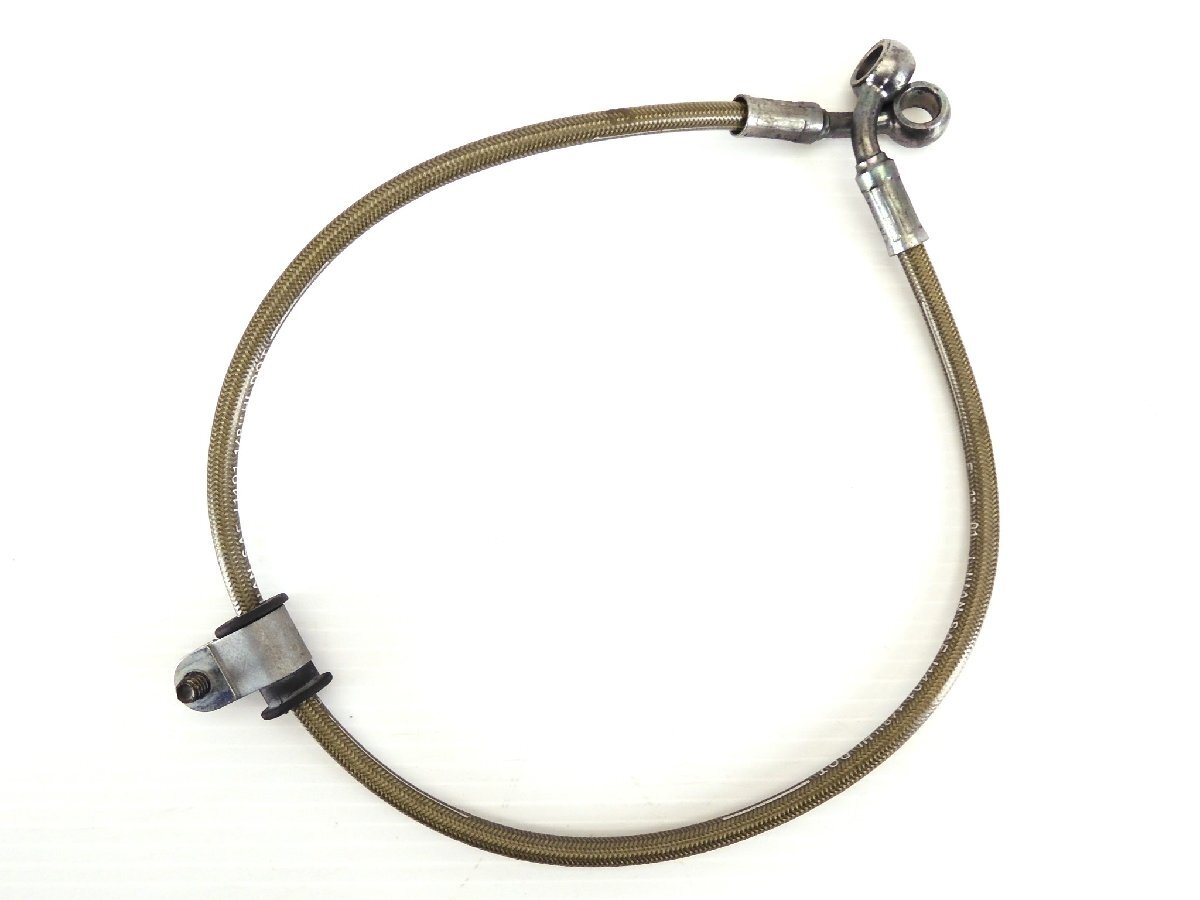 0【評価A】 汎用 メッシュ ブレーキ ホース 全長660mm E 12 01J.JUAN SAE J1401 1/8 HL DOT拍卖