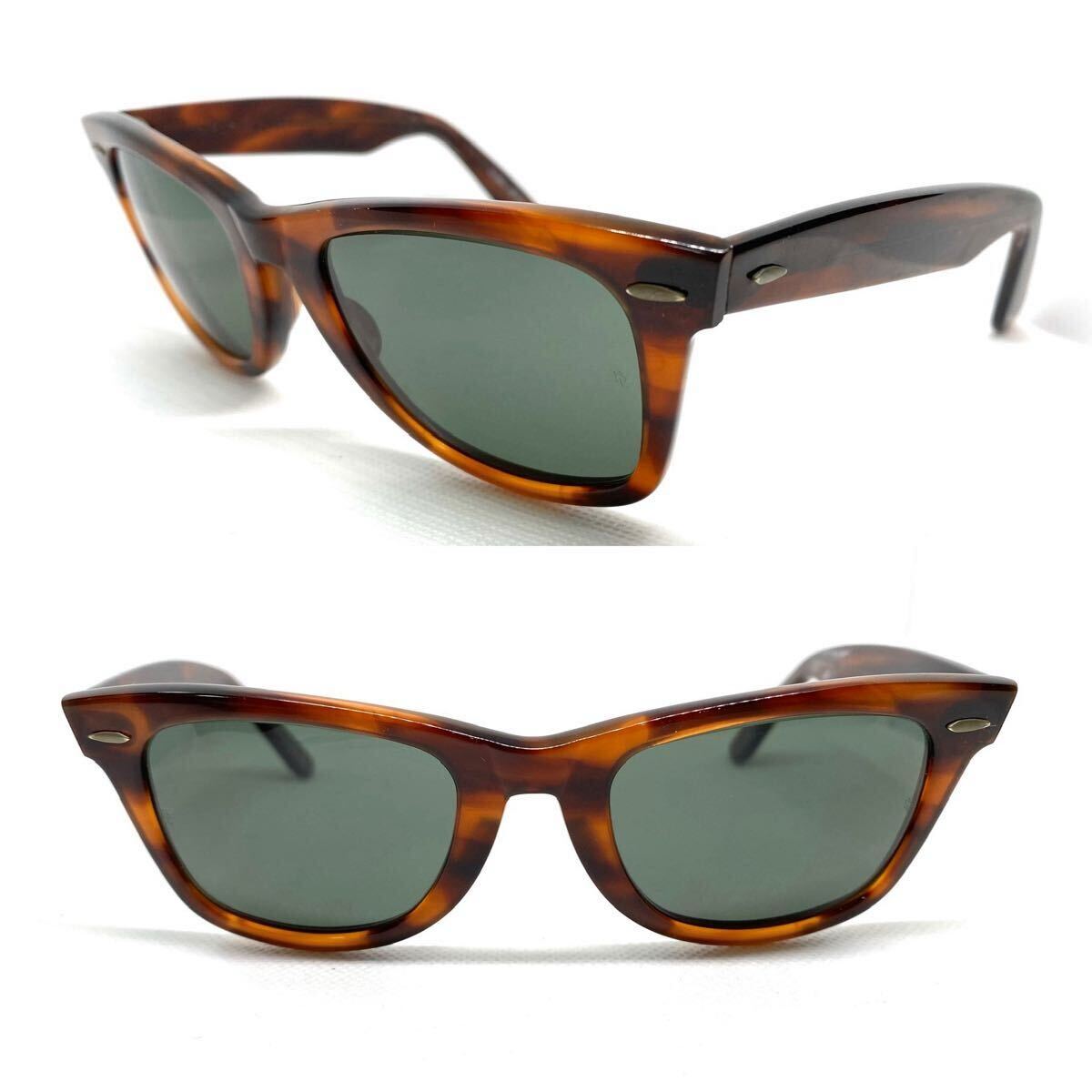 Ray-Ban B&L ウェイファーラー Wayfarer BL (レンズにBL砂打ち有り USA製 G-15 ビンテージ ボシュロム レイバン)サングラス 250112拍卖