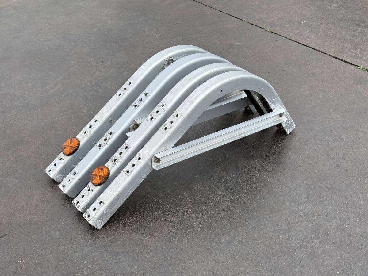 ブラケット★605mm×385mm★トランテックス★3段式仕様★4本★アルミ製★サイドバンパー用★サイドガード用★取付ステー★即決★ト09A2Q拍卖