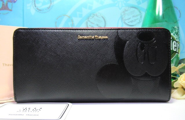 20%引 送無料 サマンサタバサ 限定 ミッキー 型押 牛革 ラウンドジップ ファスナー 長財布 新品 証明書 包装付 ディズニー ミニー 男女兼用拍卖