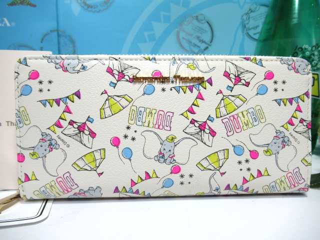 送無料 17%引 サマンサタバサ 限定 ダンボ 牛革 ラウンドジップ ファスナー 長財布 新品 証明書付 ディズニー Dumbo ティモシー ジャンボ拍卖