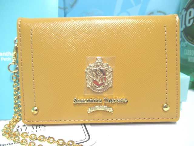 送無 30%引 サマンサタバサ 限定 ハリー・ポッター 牛革 二つ折り パスケース チェーン付 ハッフルパフ 新品 証明書 ハリポタ ファンタビ拍卖