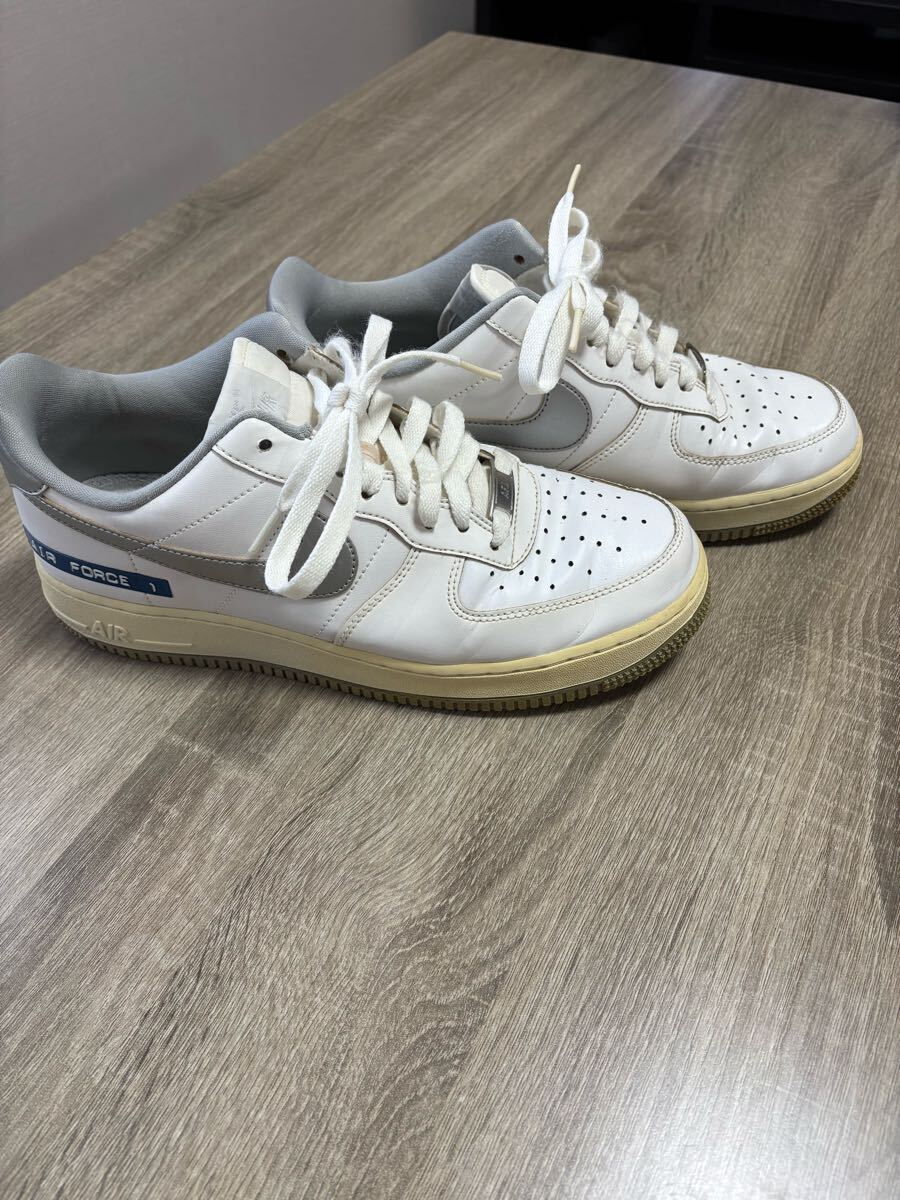 NIKE AIR FORCE1 ナイキ エアフォース1 ロー ラベルメーカー 26.5cm ホワイト グレー AF1 dc5209-100 拍卖