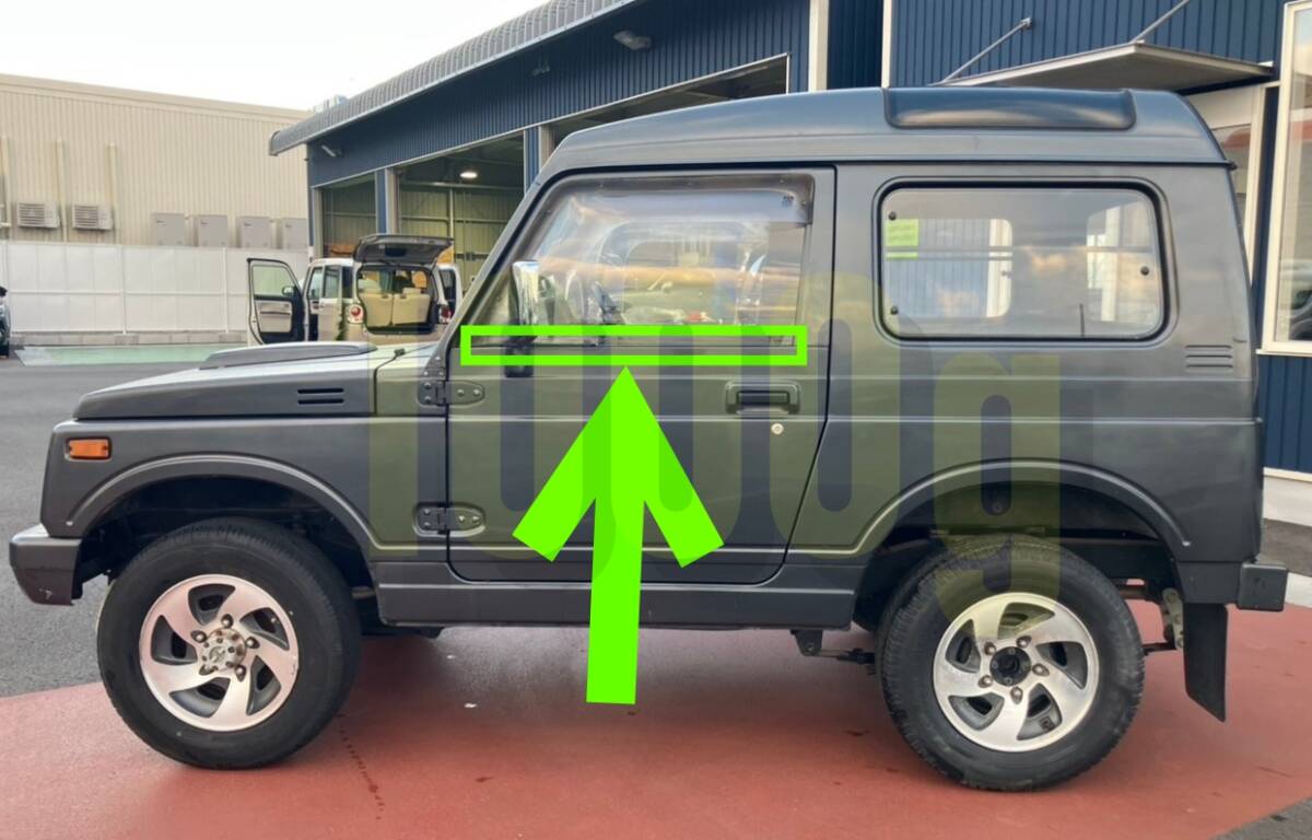 【スズキ純正新品】SUZUKI 未使用品 ★超希少品★ ジムニー JA11 レギュレータ 水切りモール 左右共通 片側1個 JB31 シエラ ベルトモール拍卖