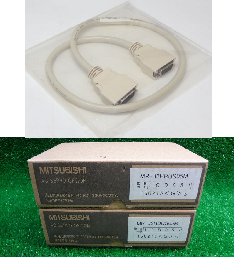 Kのか1328■新品■MITSUBISHI 三菱電気■中断端子台ケーブル■0.5 m■MR-J2HBUS05M■PS7DW-20V14B-F用■産業用 配電用品■2点セット拍卖