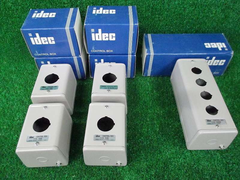 Kのな5914 未使用■IDEC アイデック■コントロールボックス KGNW314Y 穴4点 KGNW111 穴1点■5点セット 拍卖