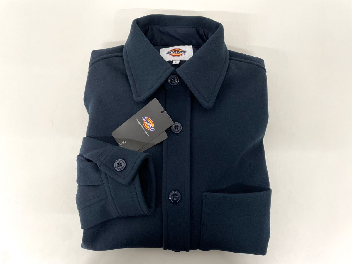 新品■Dickies ディッキーズ メンズ 長袖シャツ ジャケット S ネイビー拍卖