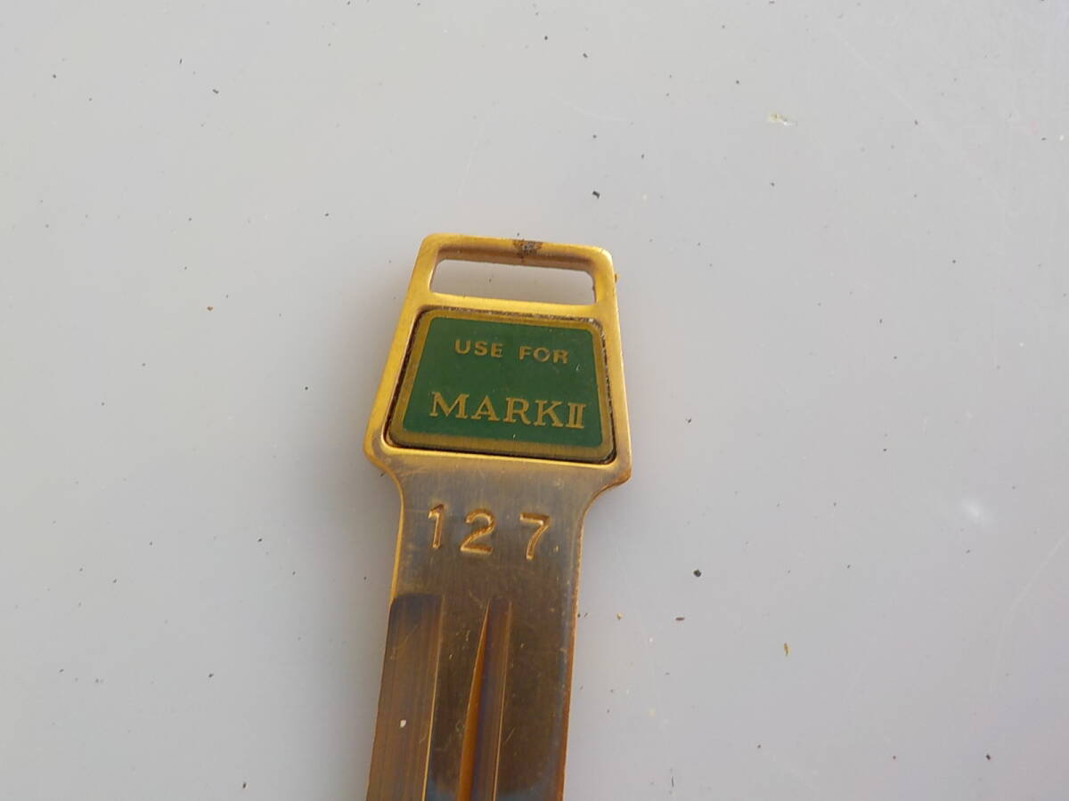 旧車 トヨタ マークⅡ 127 ブランクキー ファションキー 当時物 未使用品 昭和 レトロ オートアクセサリー拍卖