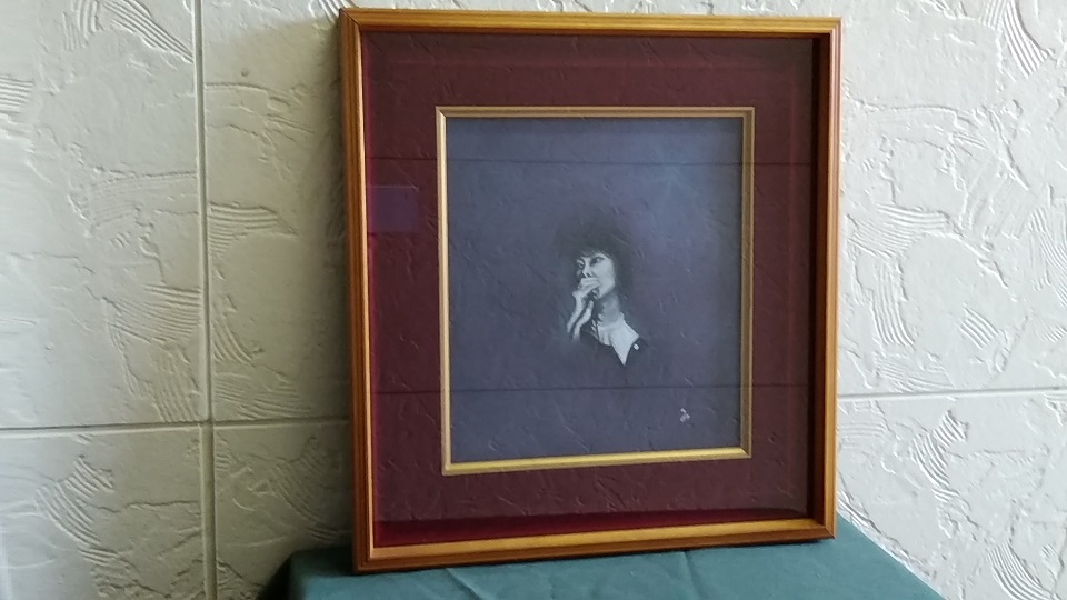 ☆☆【美術絵画・美術品】色紙画用 額縁 色紙絵 約27×24㎝/飾額 日本画 人物画/コレクション インテリア☆拍卖