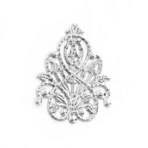 TT-プレート 4枚入 レリーフ模様パーツ アクセサリー装飾ディスプレイDIYパーツ/サイズ35mm×26mm拍卖