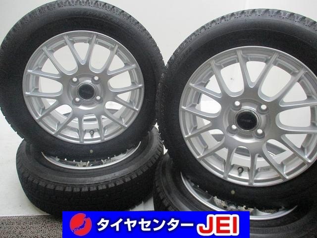 14インチ バリ溝 165/65R14 5.5J+39 100 タンク/ルーミー BS 中古タイヤアルミホイール【4本セット】 送料無料(SA14-4408)拍卖
