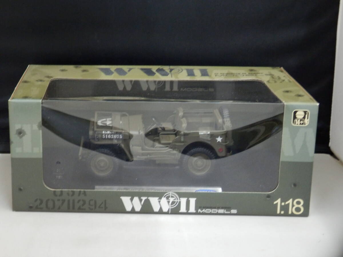 18036W ウェリー 1/4 TON ARMY TRUCK USA 1/18 WELLY WWⅡ MODELS拍卖