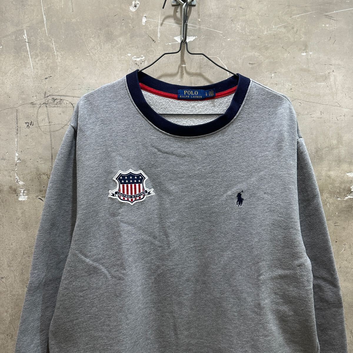古着ポロラルフローレン 星条旗 アメリカカラー スウェット トレーナー拍卖