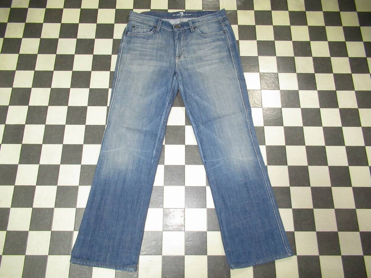 ★セブンフォーオールマンカインド.★良品 米国製 31 A POCKET ストレッチジーンズ 拍卖