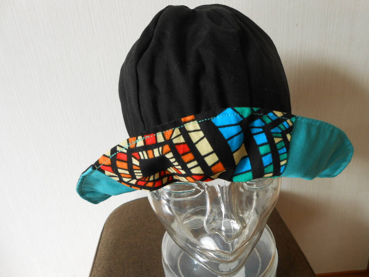 リバーシブル コットン帽子 ハンドメイド 拍卖