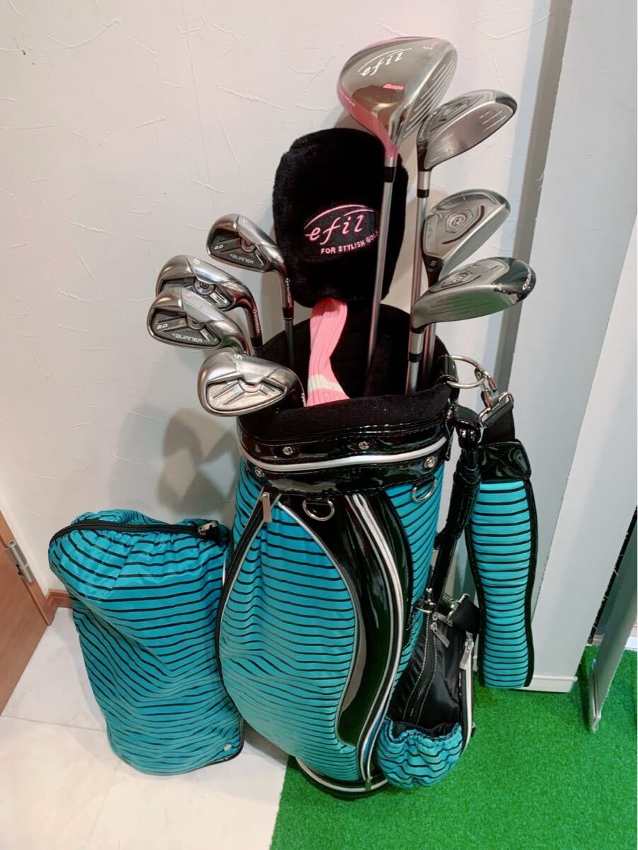 送料無料 豪華 ゴルフクラブ 本格セット テーラーメイド キャディバッグ/ゼクシオ 優しい拍卖