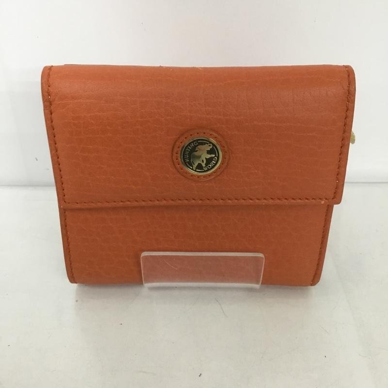 Hunting World 表記無し ハンティングワールド 財布 二つ折り レザー Wallet Bi-Fold Wallet Billfold Wallet 10126448拍卖