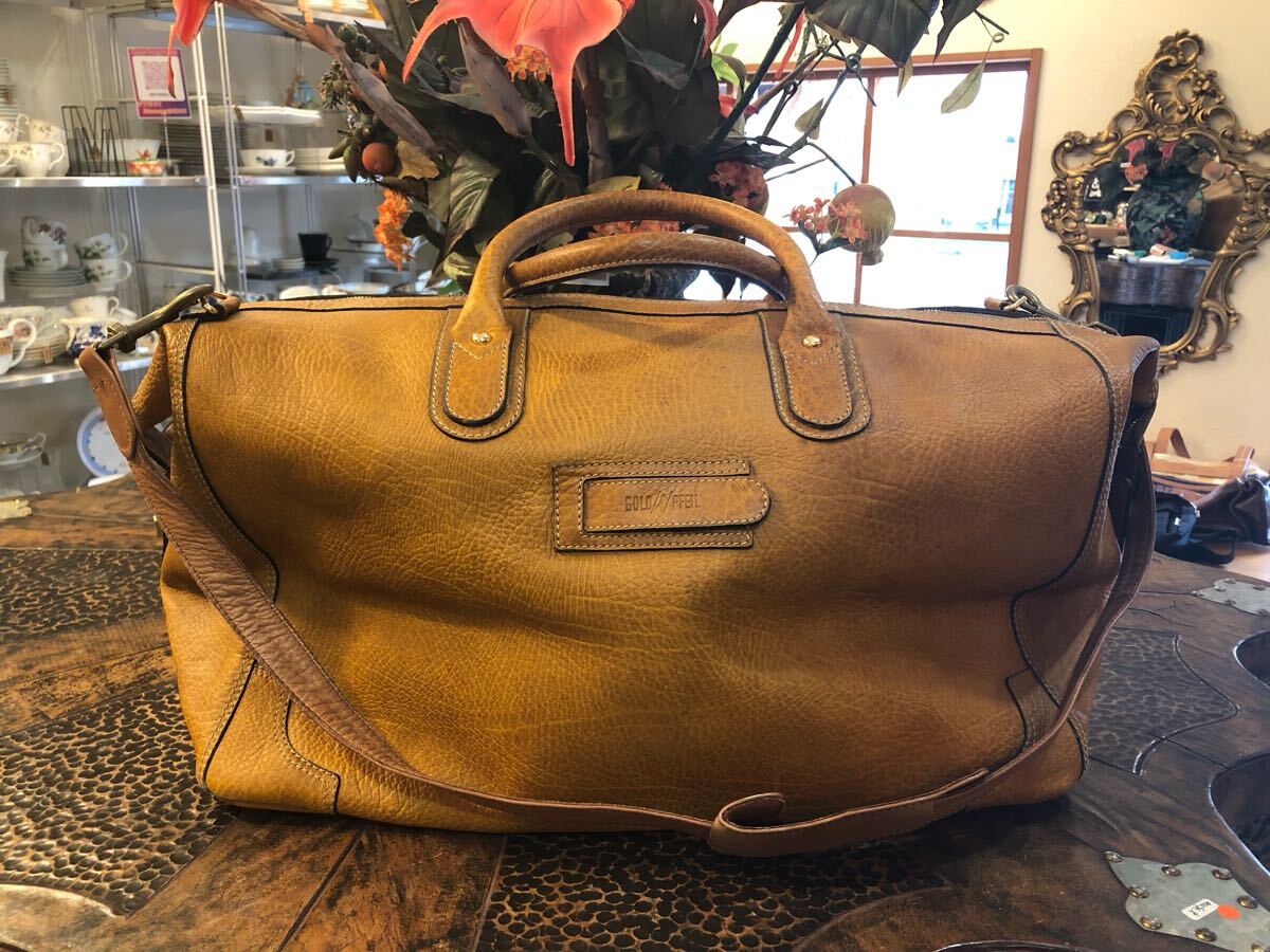 G0331★GOLD PFEIL ゴールドファイル ボストンバッグ 旅行 おしゃれ 大きめ W49 × D24 × H36 拍卖