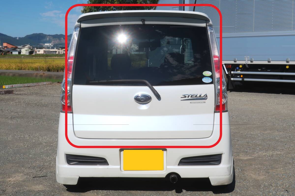 H19 DBA-RN1 ステラ カスタム STELLA EN07 2WD CVT 純正 リアゲート バックドア Assy / カラー 41A / 137727km拍卖