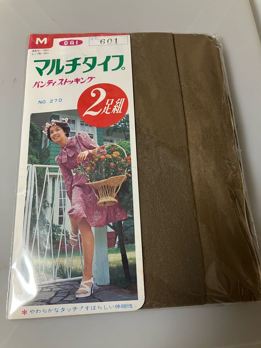 oai マルチタイプ パンティストッキング 2足組 601 オーアイ multi type panty stocking パンスト M 昭和 レトロ拍卖